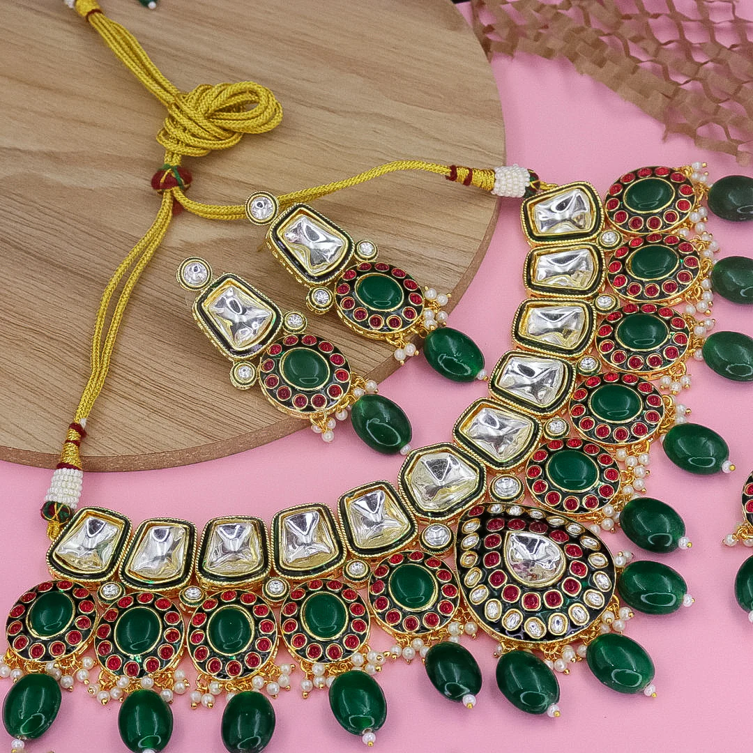 Nawabi Premium Polki Choker - Image 2