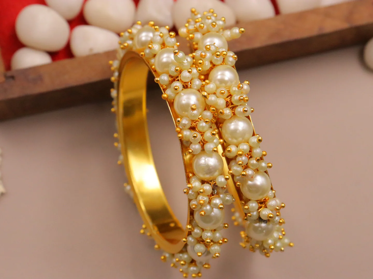Bajri Moti Bangles (Pair) - Image 4