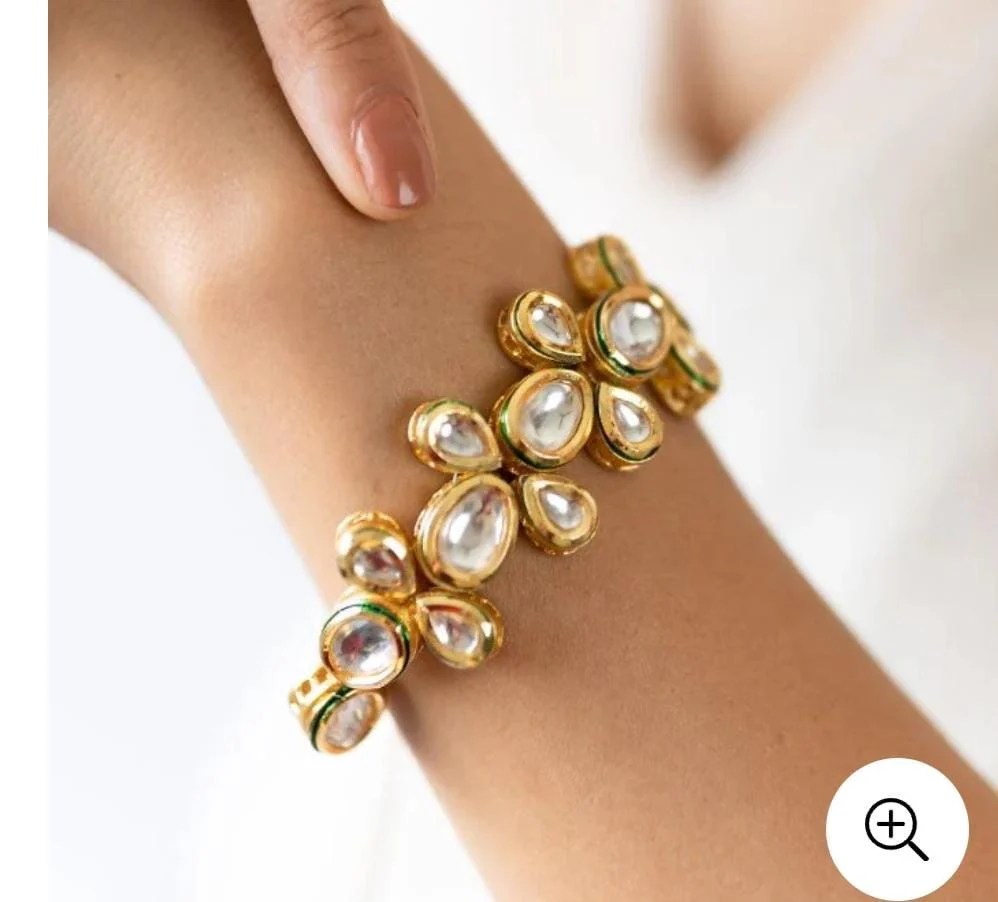 Luvkhush Premium Kundan Bracelet - Image 2