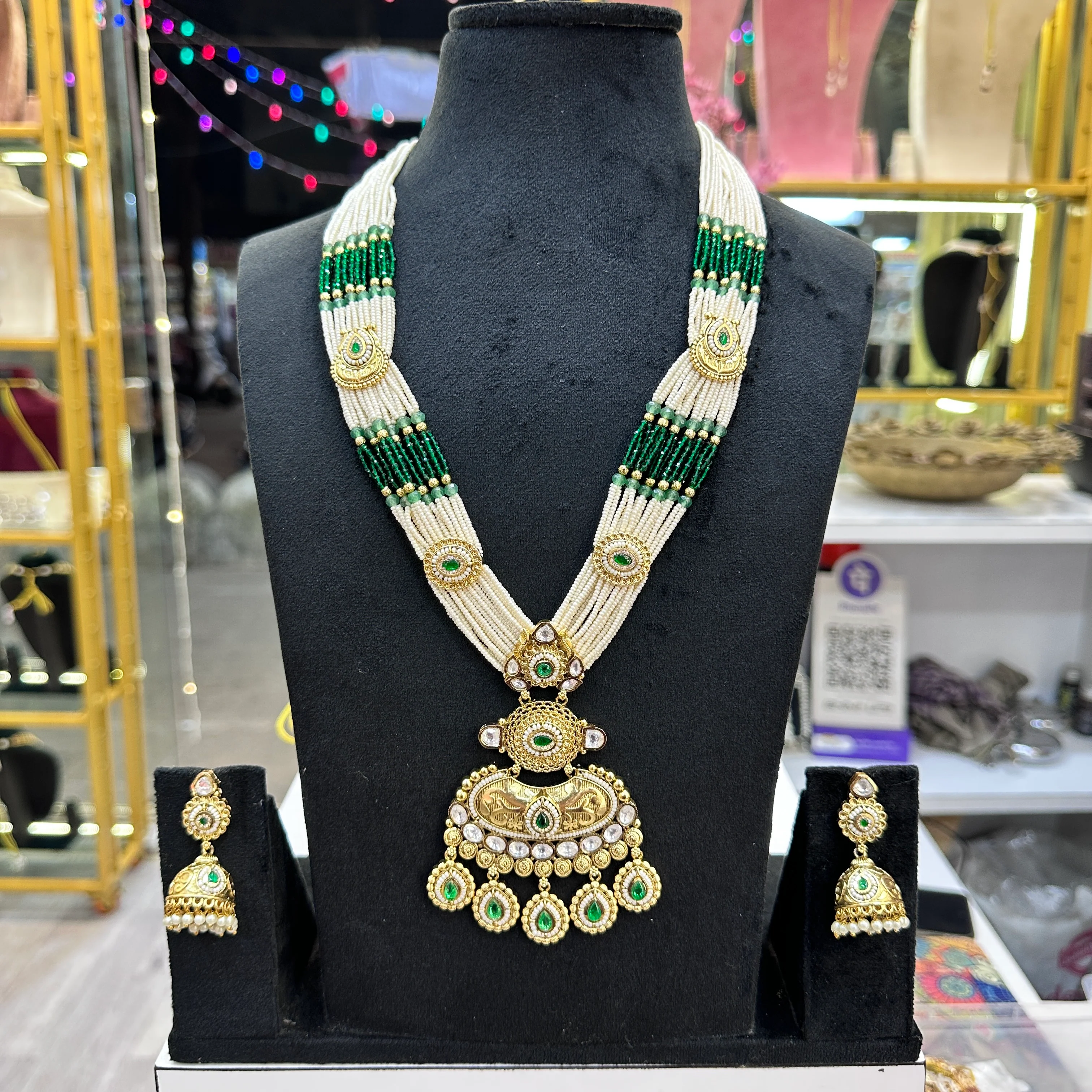 Saraswati Long Moissante Necklacs - Image 2