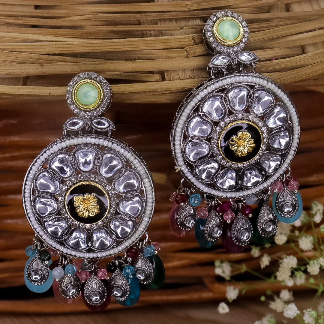 Designer  Chandbali  Earrings - Image 2