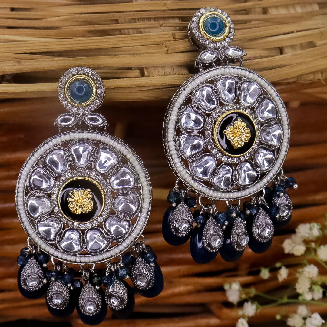 Designer  Chandbali  Earrings - Image 6
