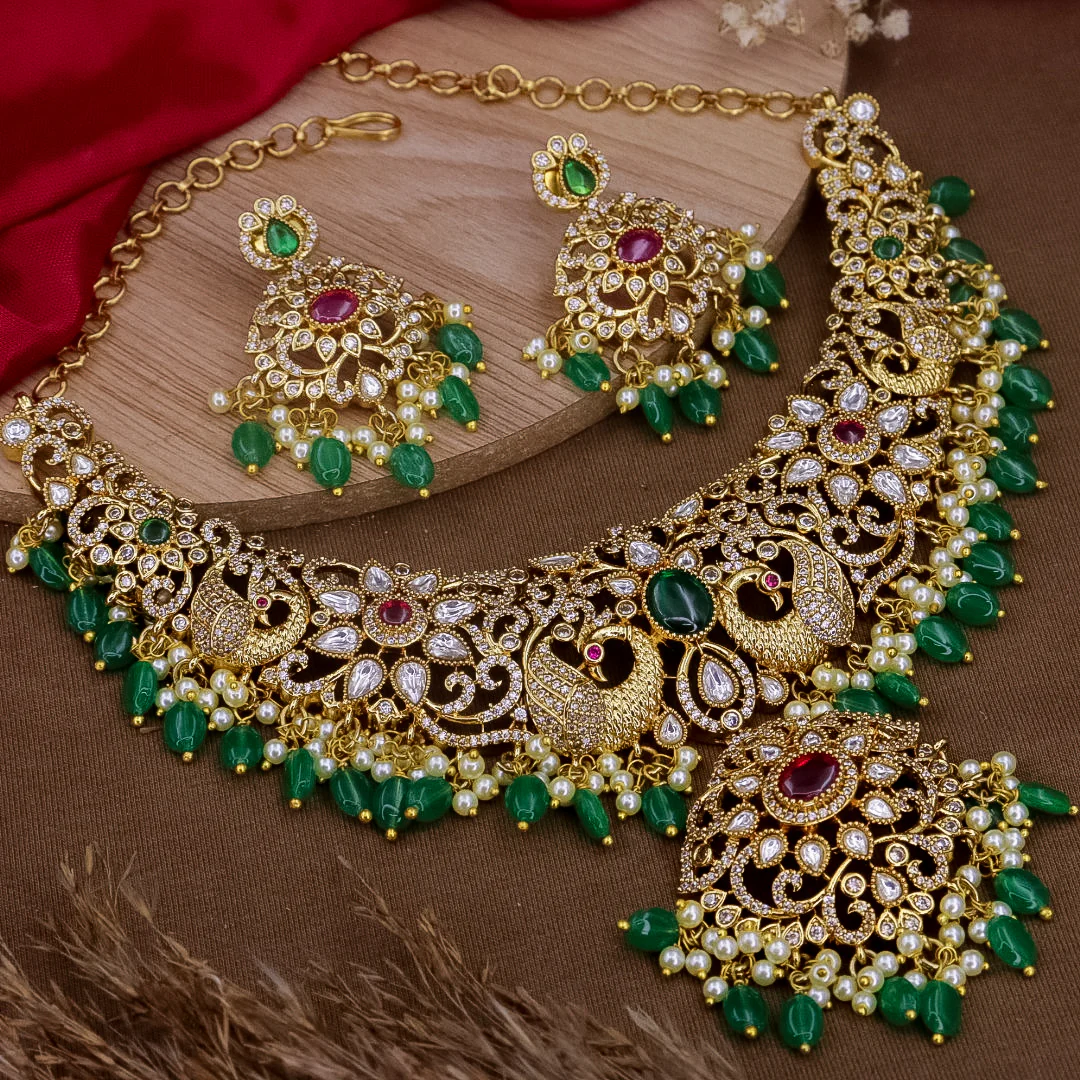Purvi Fusion Rajwadi Choker Set - Image 2
