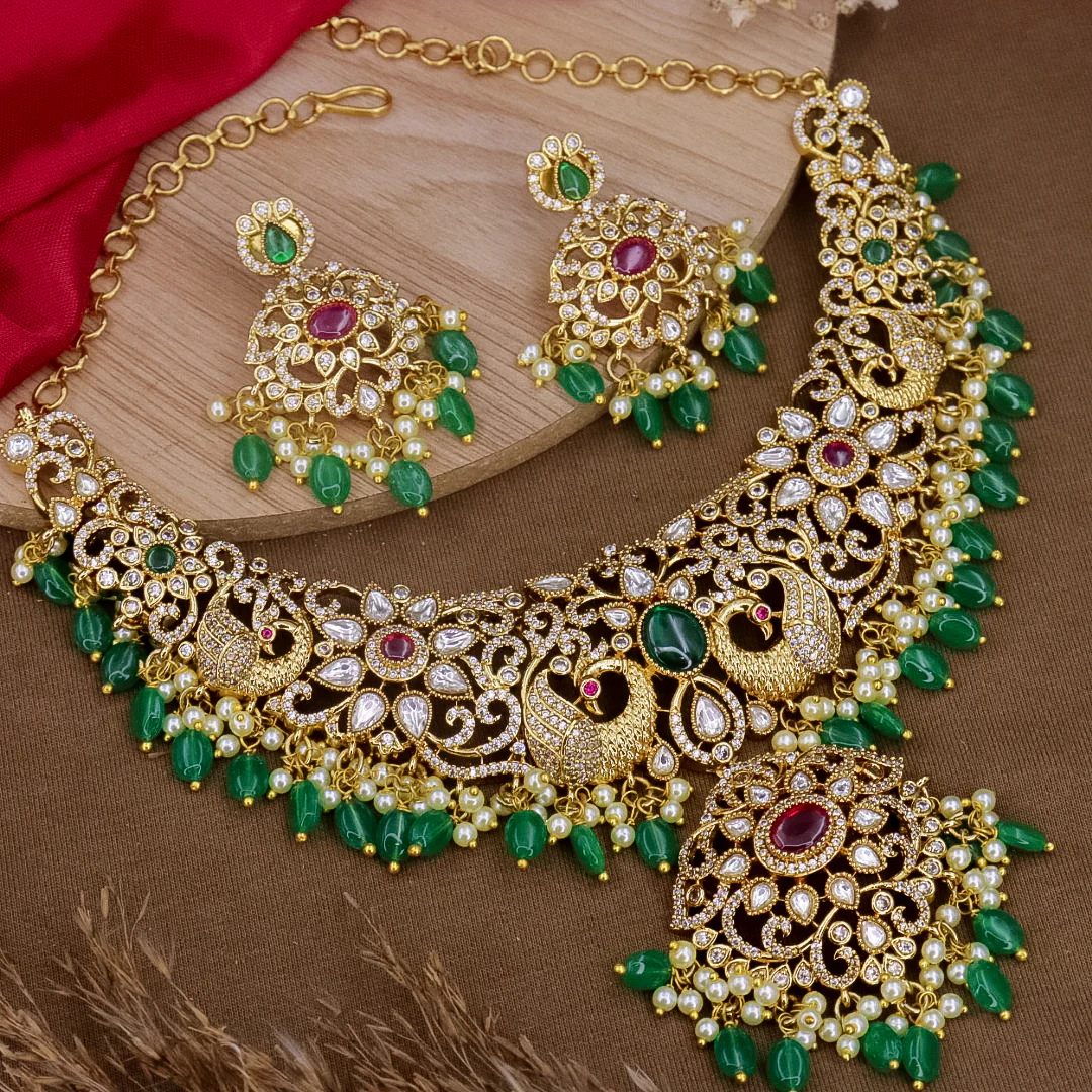Purvi Fusion Rajwadi Choker Set - Image 3