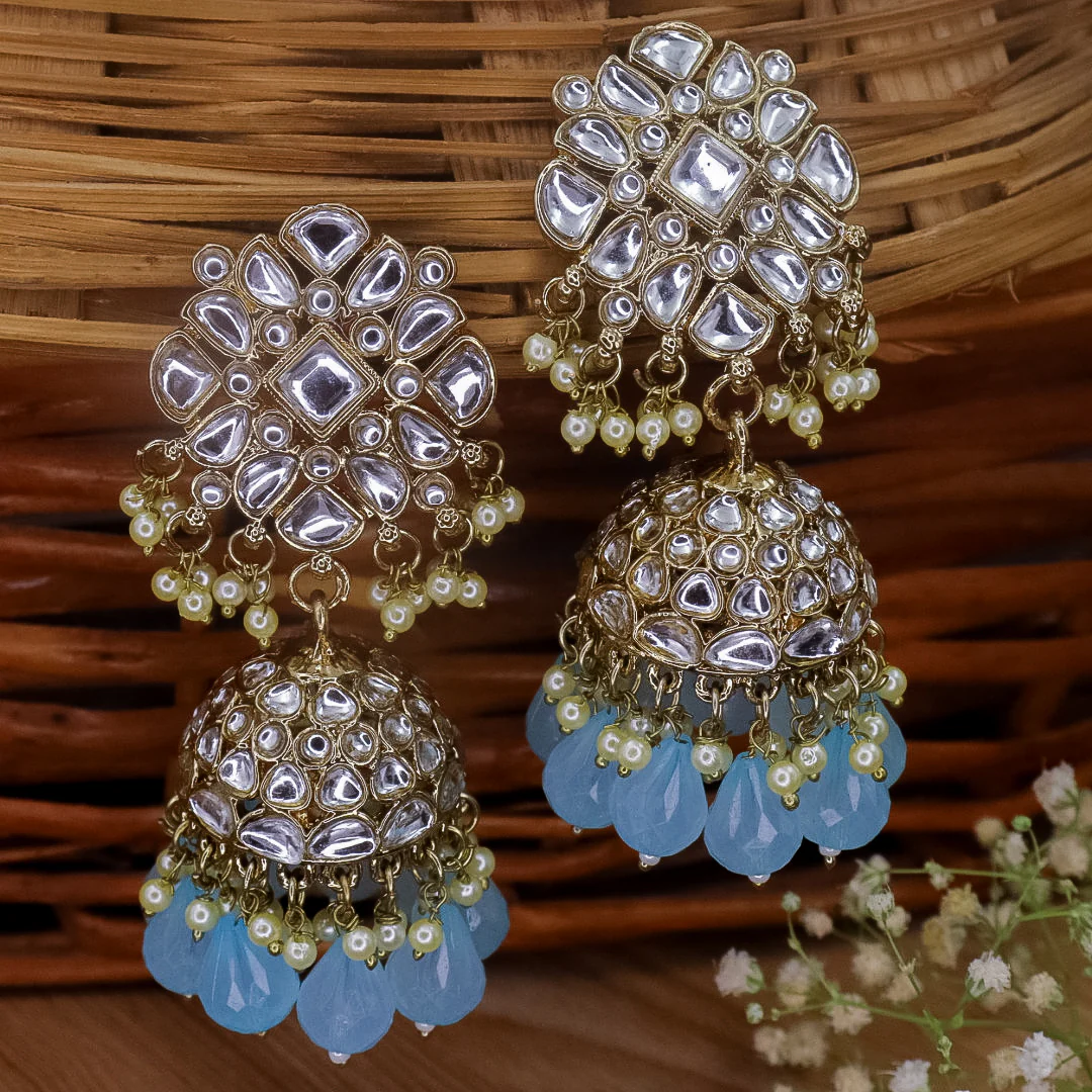Keira Kundan Jhumka - Image 10