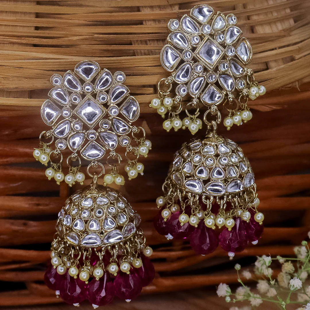 Keira Kundan Jhumka - Image 5