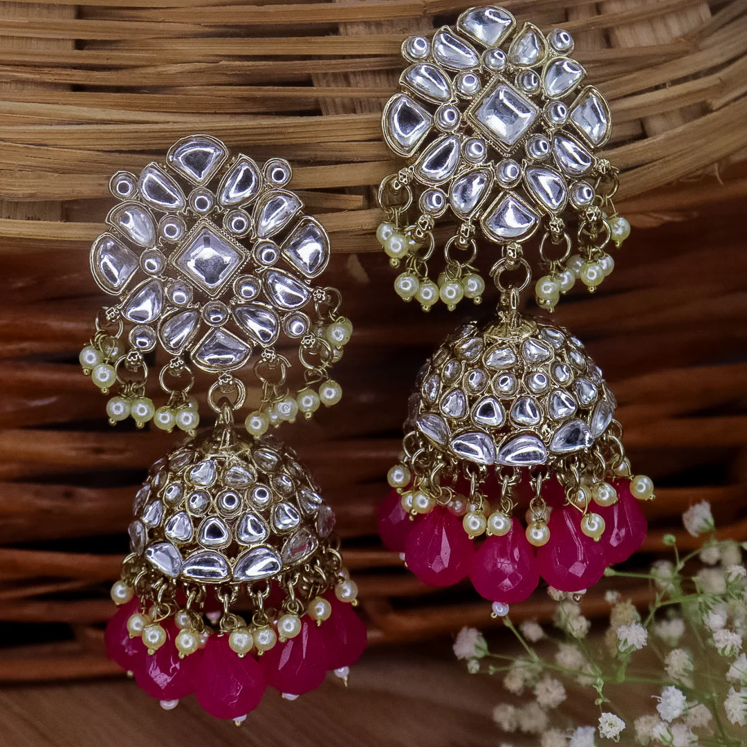 Keira Kundan Jhumka - Image 7