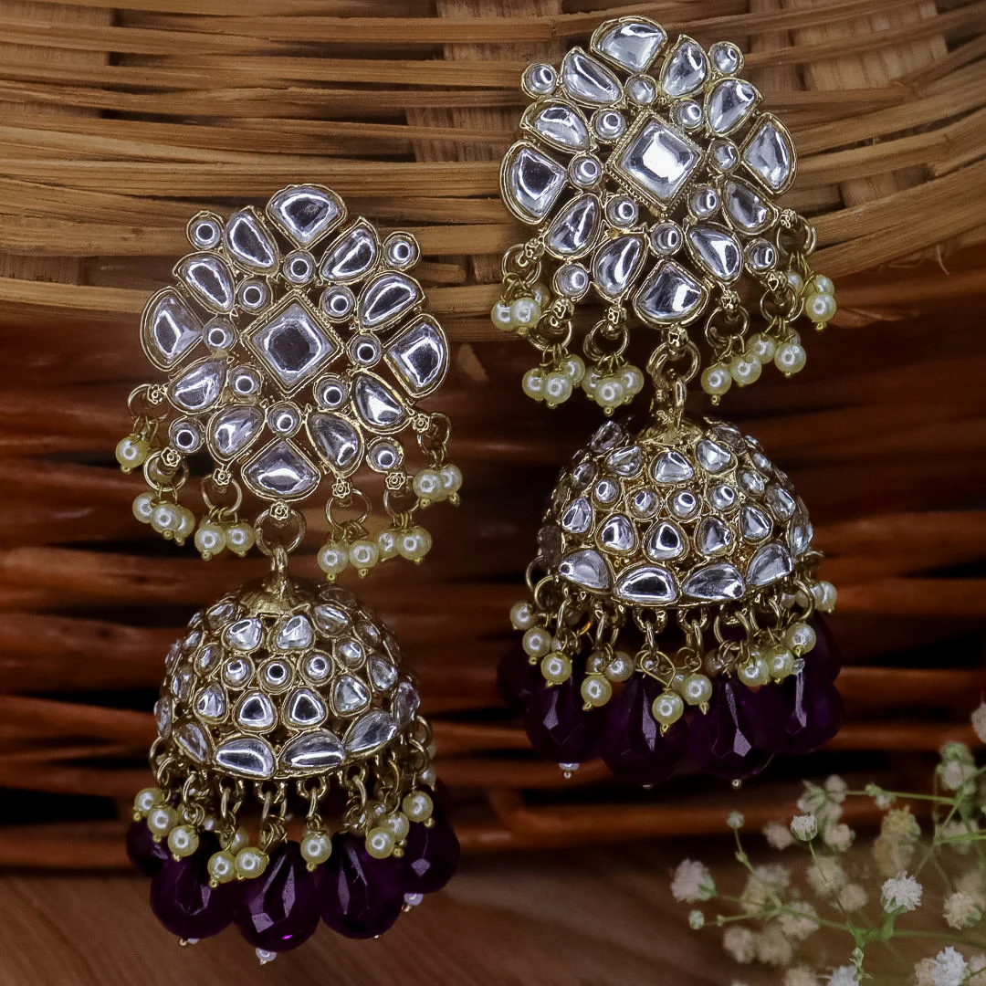 Keira Kundan Jhumka - Image 8