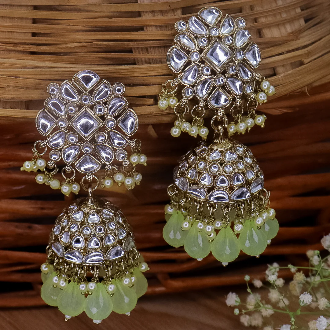 Keira Kundan Jhumka - Image 9