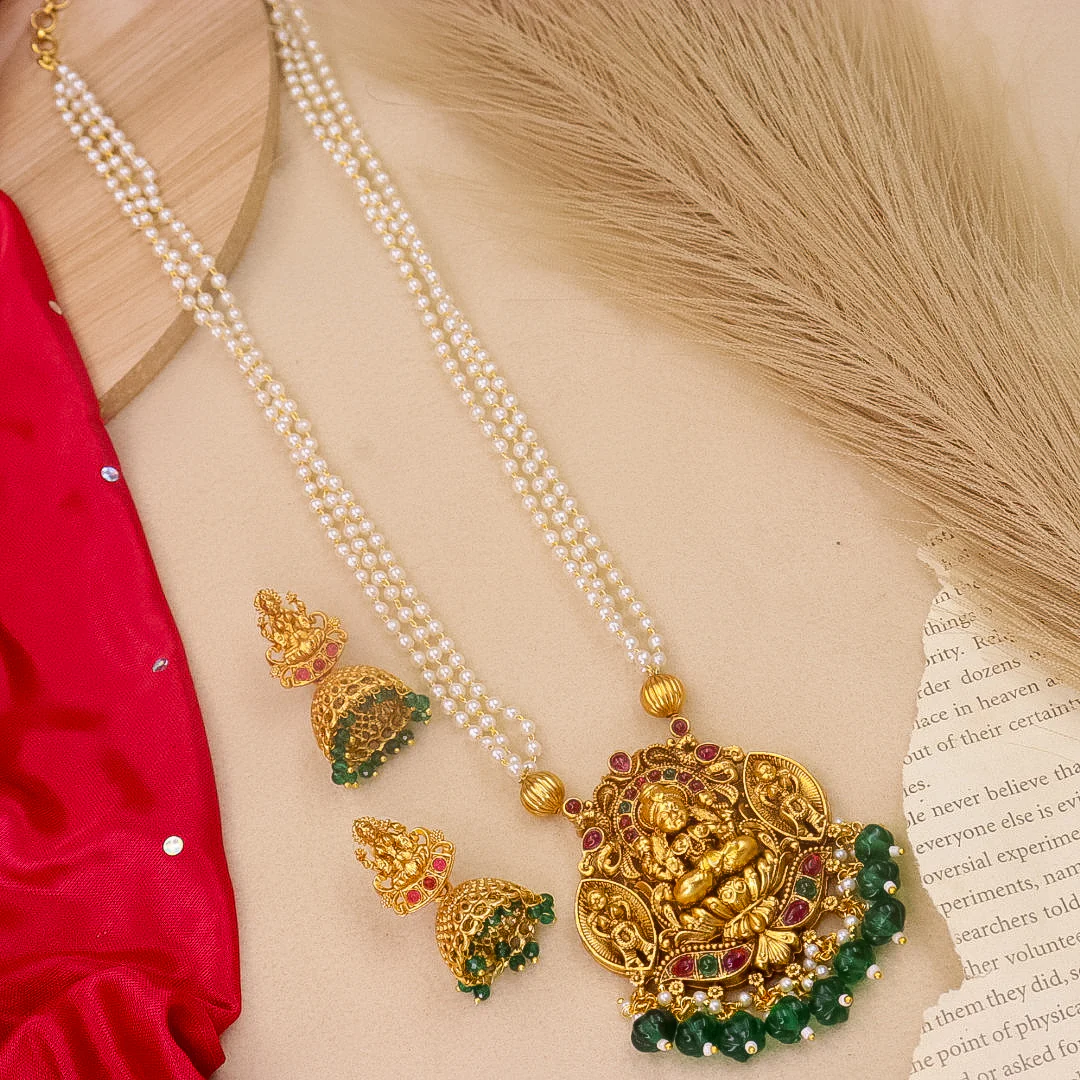 Temple Brass Long Necklace - Image 2