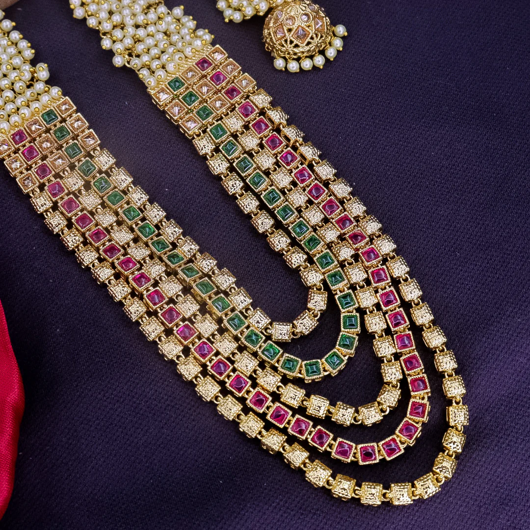 Padma Fusion Long Premium Copper Rajwadi Set - Image 2