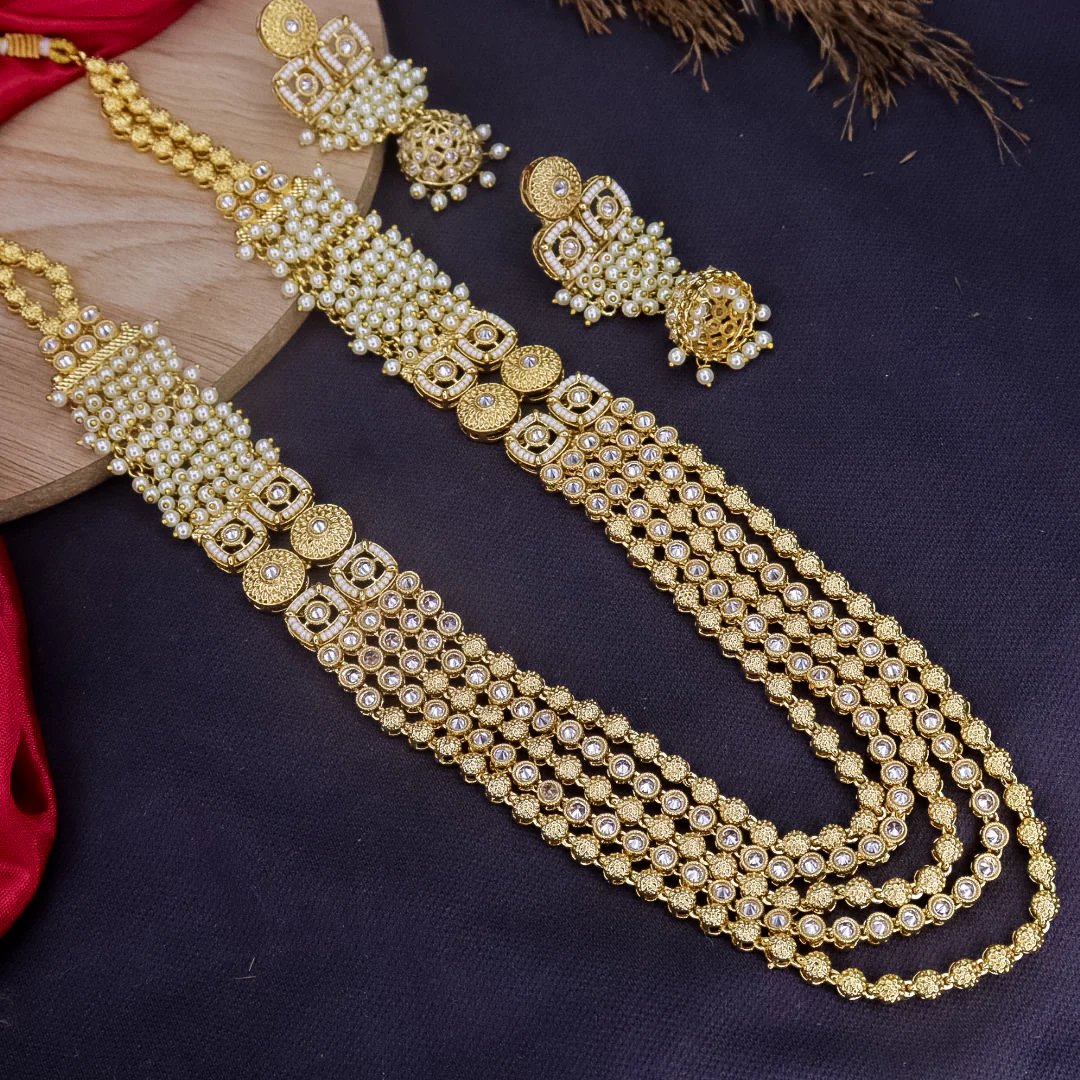Anjali Fusion Long Premium Copper Rajwadi Set - Image 3