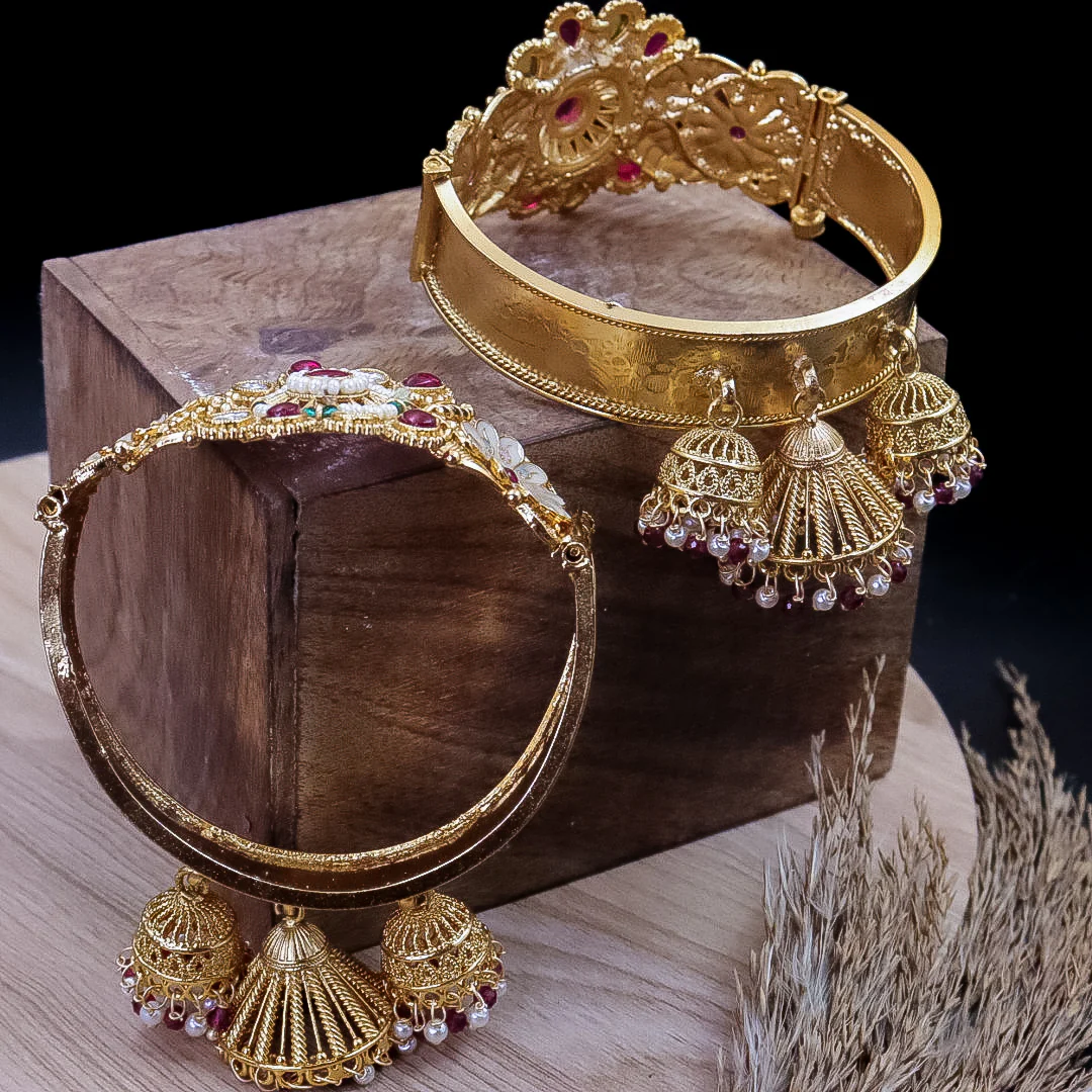 Madhuri Meenakari Kada With Ghungro Latakan - Image 5