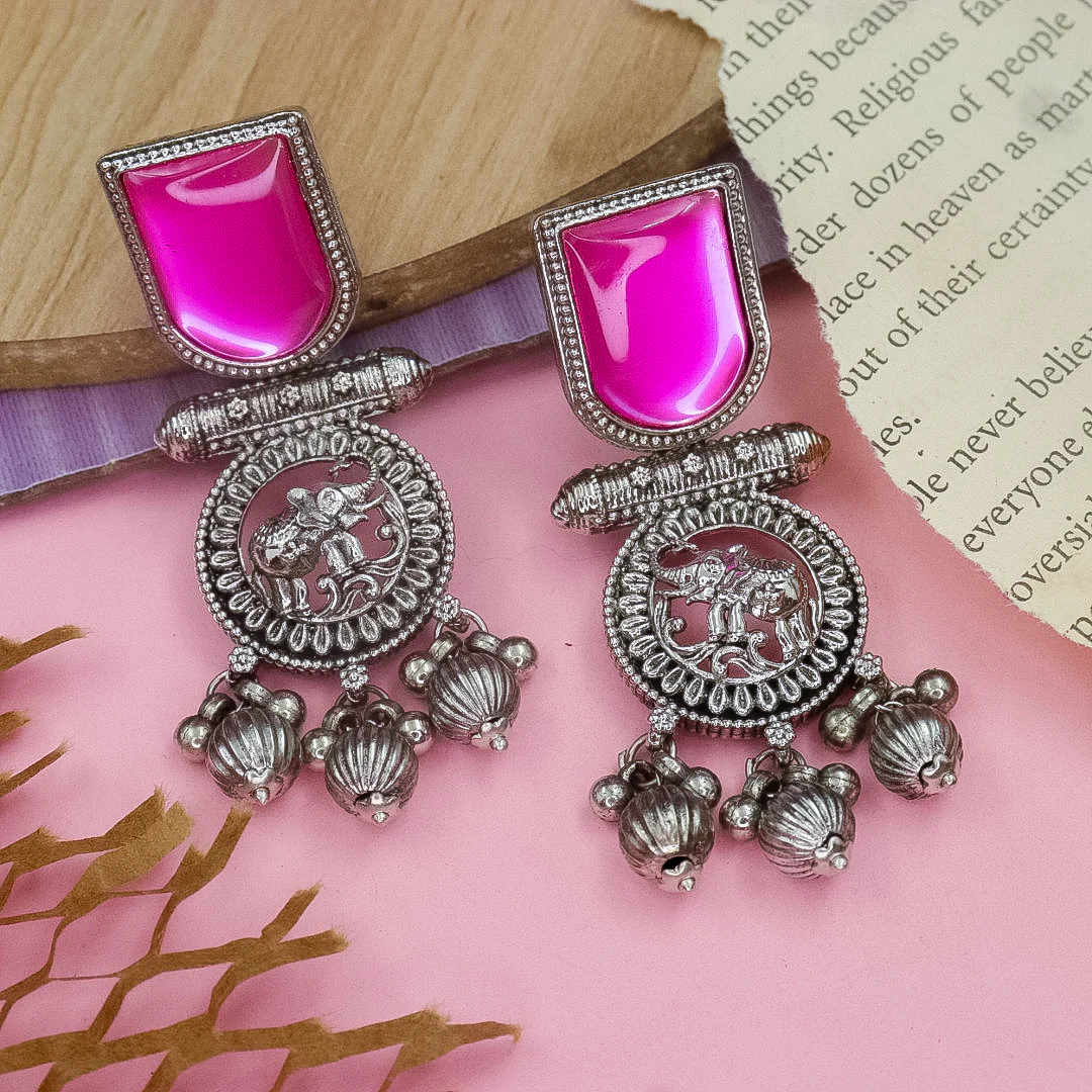 Brass Ghungroo Earrings - Image 3