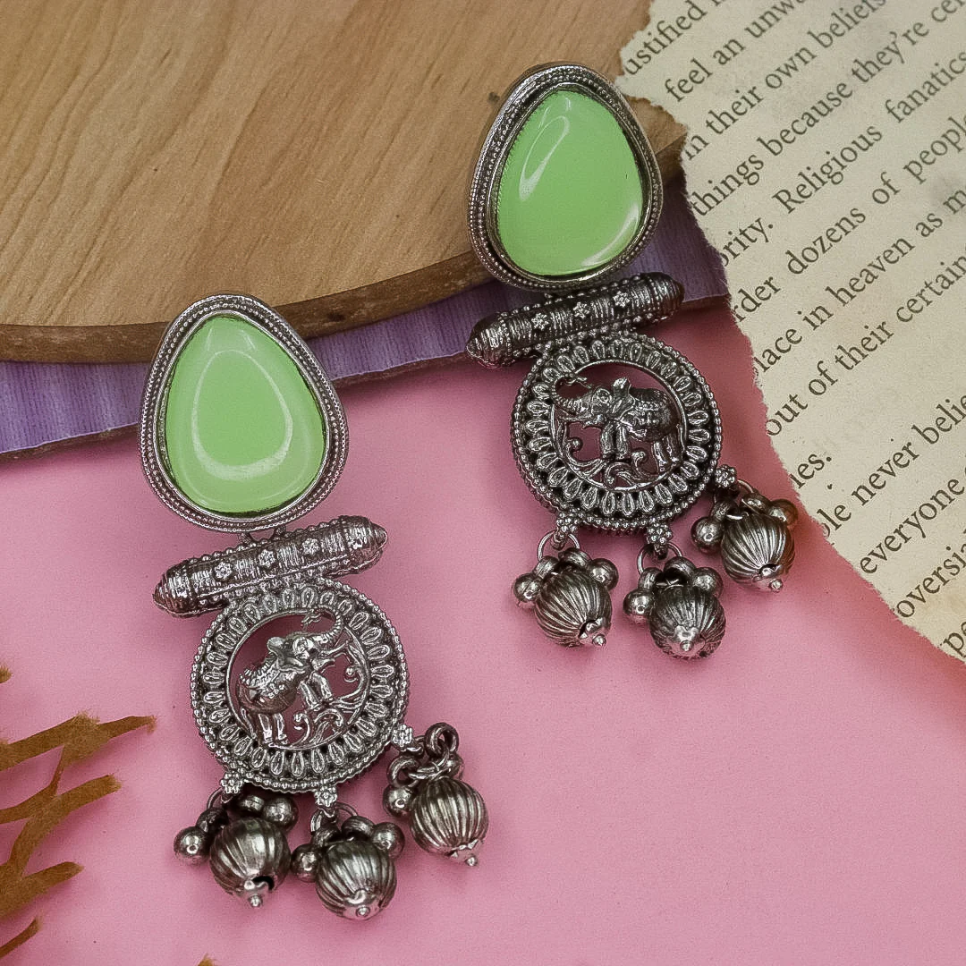 Brass Ghungroo Earrings - Image 4