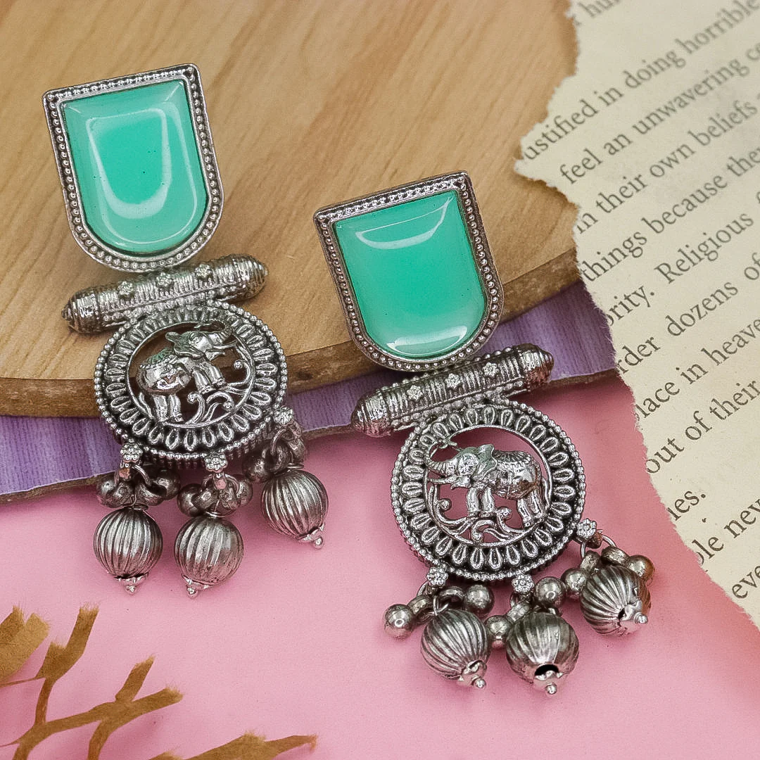 Brass Ghungroo Earrings - Image 5