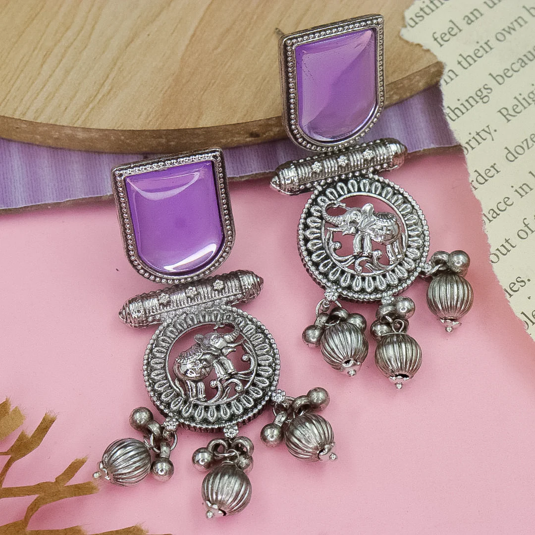 Brass Ghungroo Earrings - Image 6