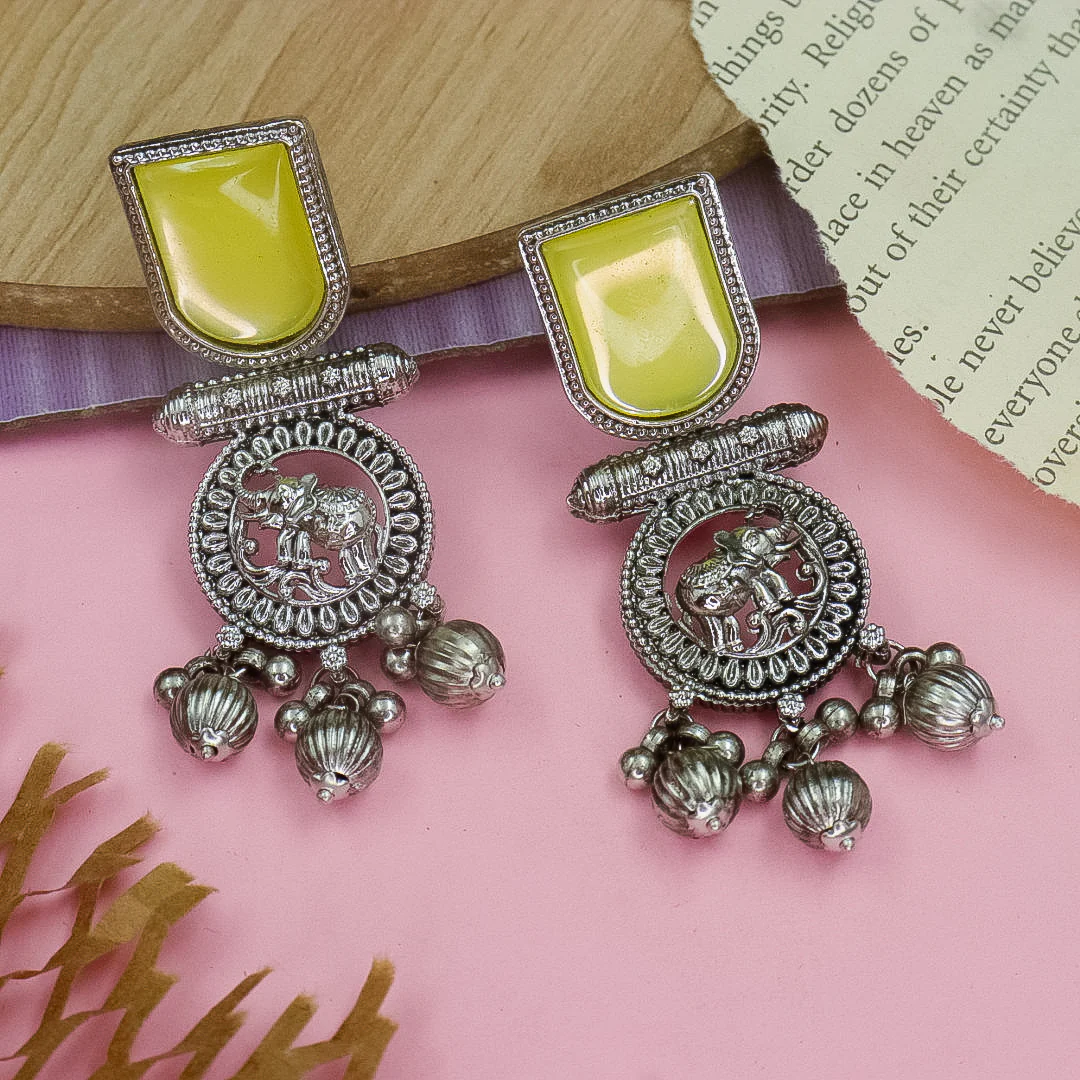 Brass Ghungroo Earrings - Image 7