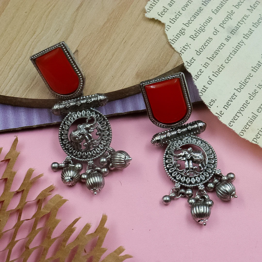 Brass Ghungroo Earrings - Image 9