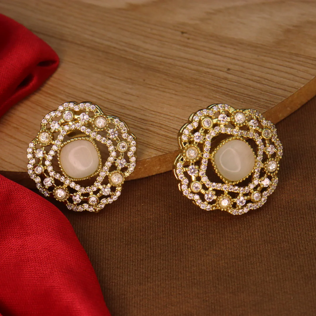 Shaziya Moissianite Earrings - Image 2