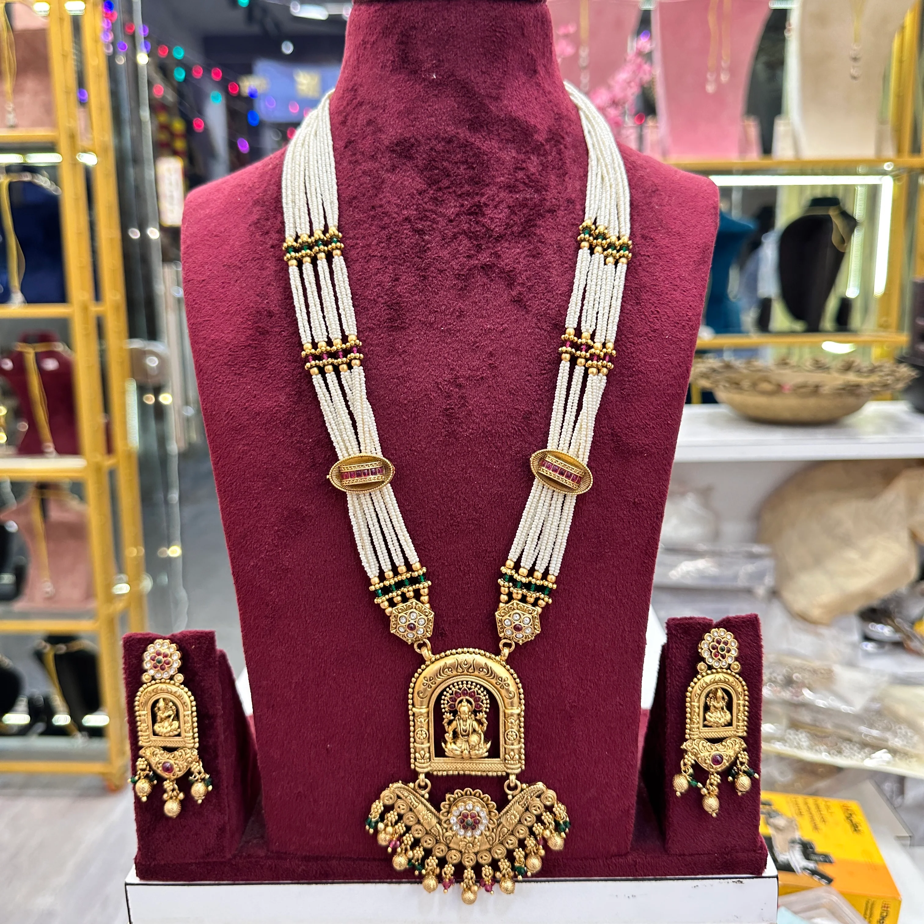 Laxmi Temple Long Heritage Necklace