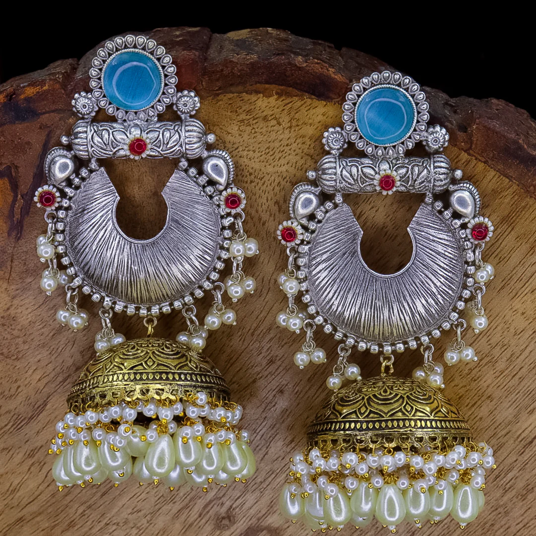 Vibha Premium Brass Jhumka - Image 3