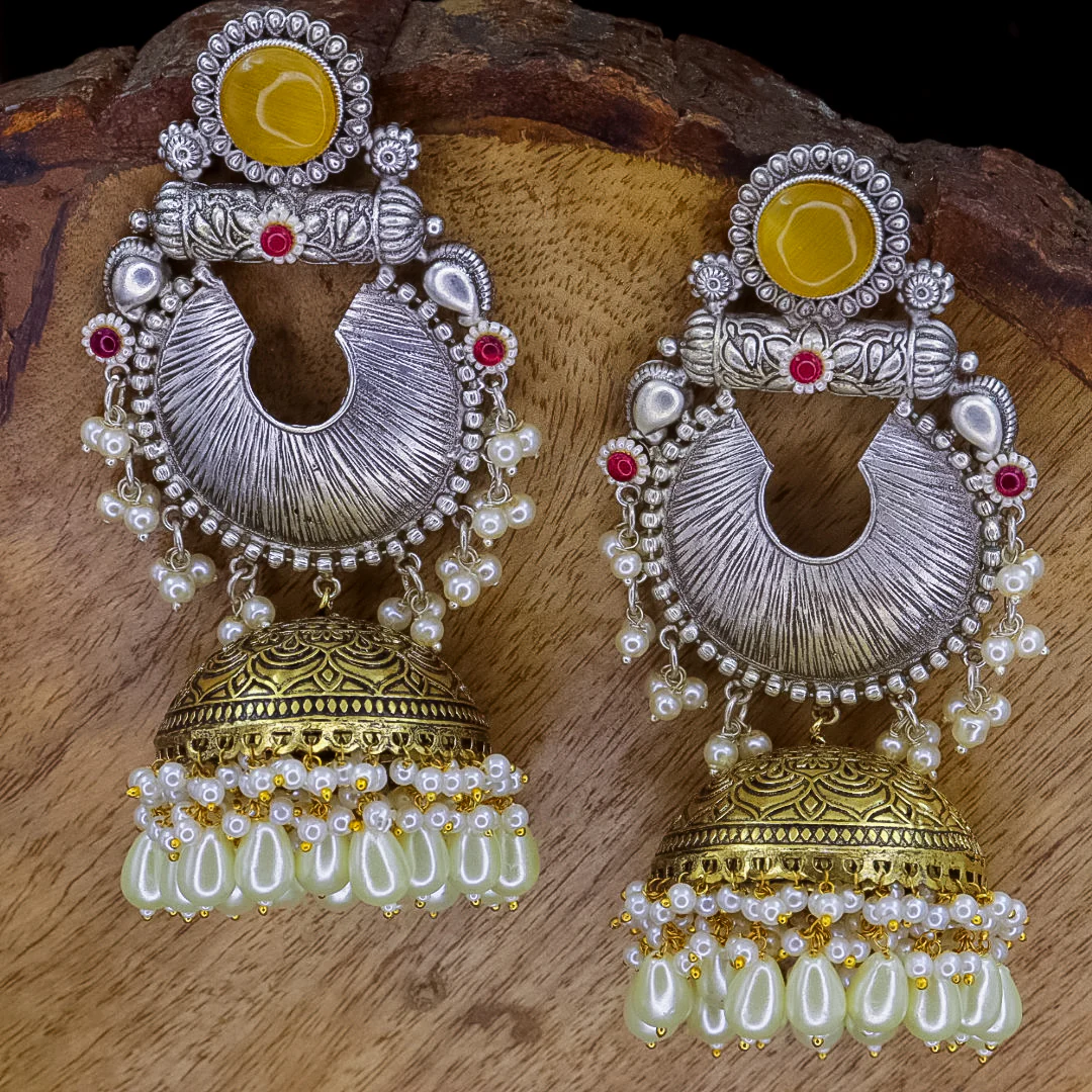 Vibha Premium Brass Jhumka - Image 5
