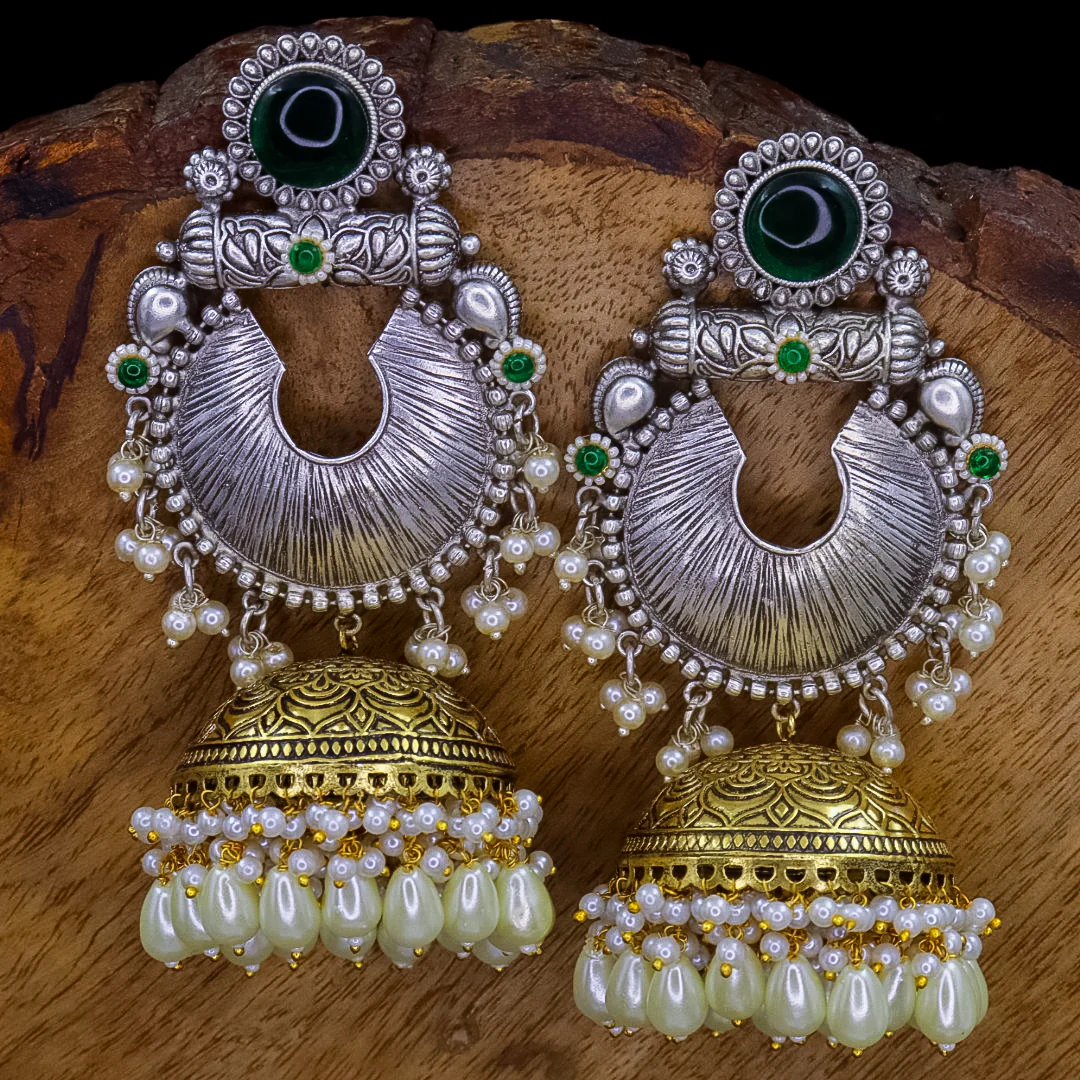 Vibha Premium Brass Jhumka - Image 6