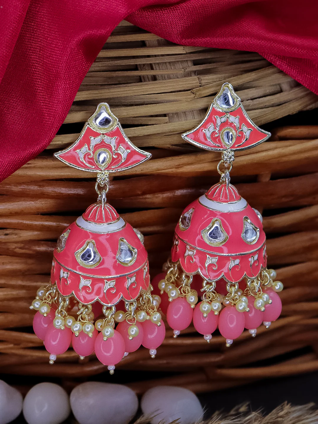 Dipa Meenakari Jhumka - Image 4