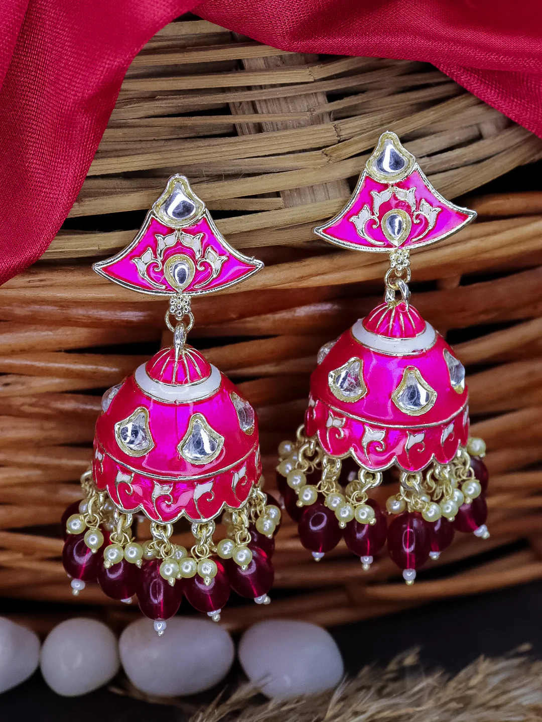 Dipa Meenakari Jhumka - Image 5