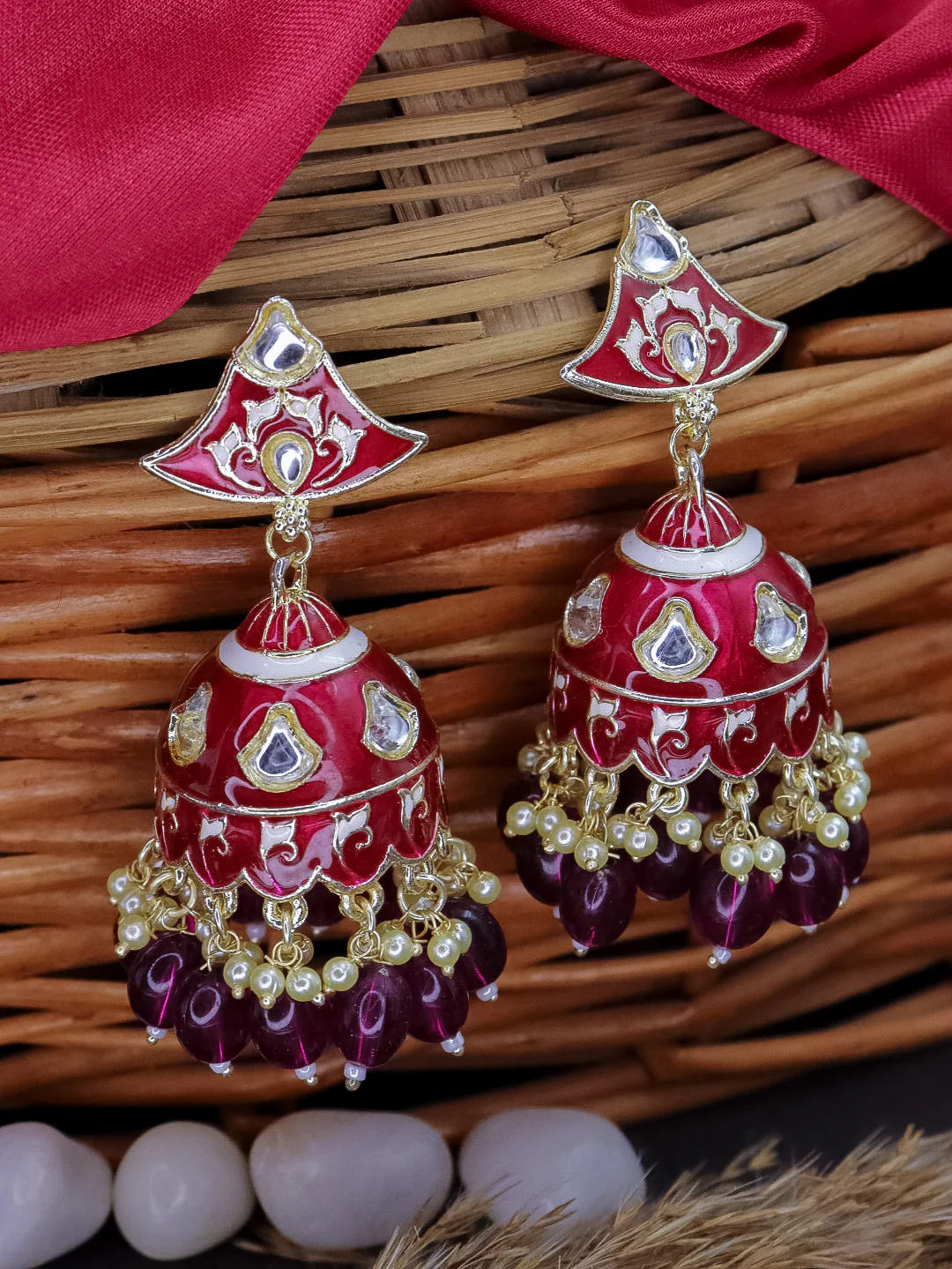 Dipa Meenakari Jhumka - Image 6