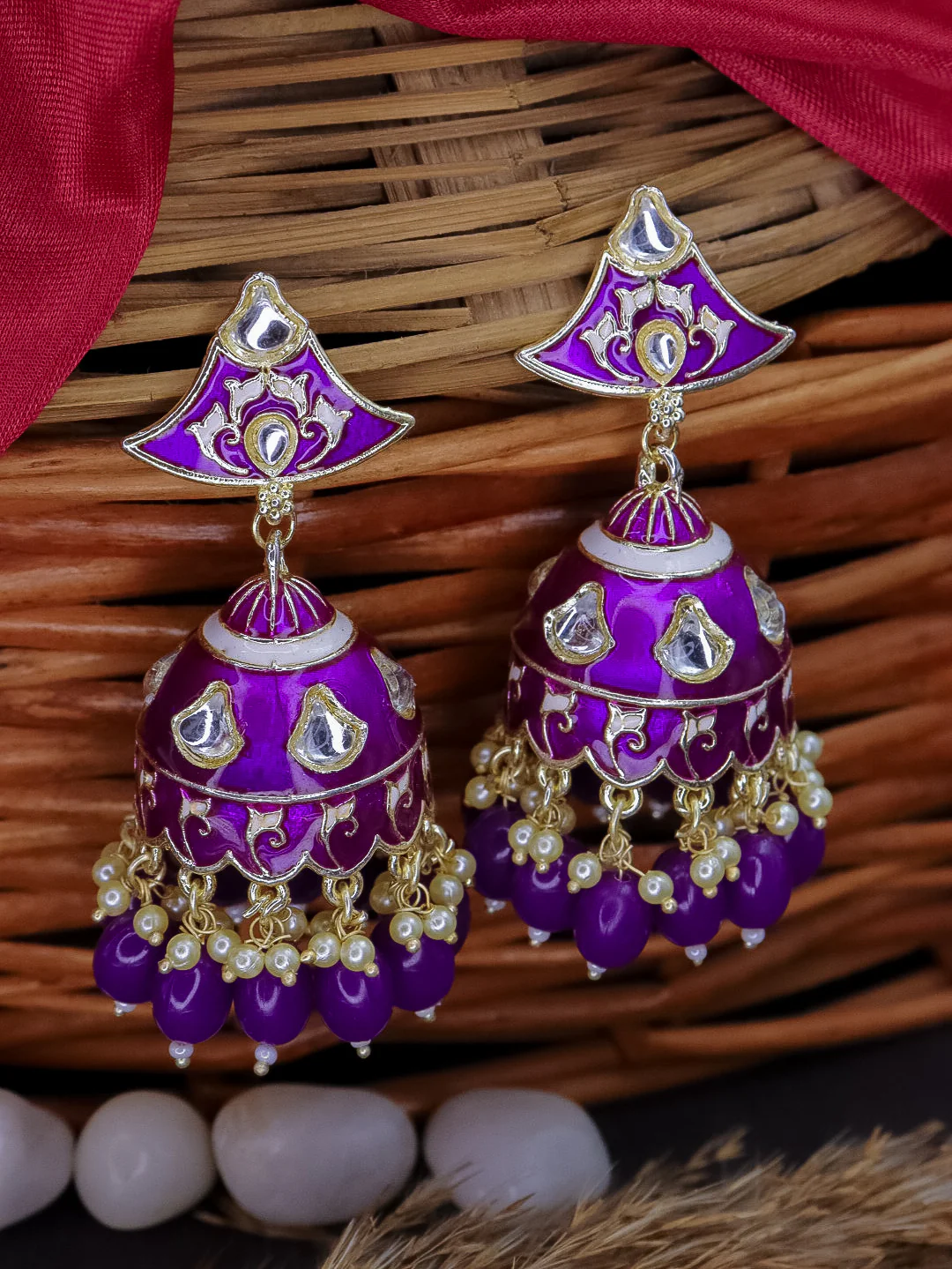 Dipa Meenakari Jhumka - Image 8