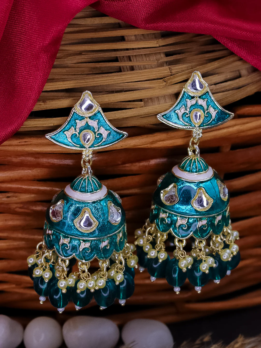 Dipa Meenakari Jhumka - Image 9
