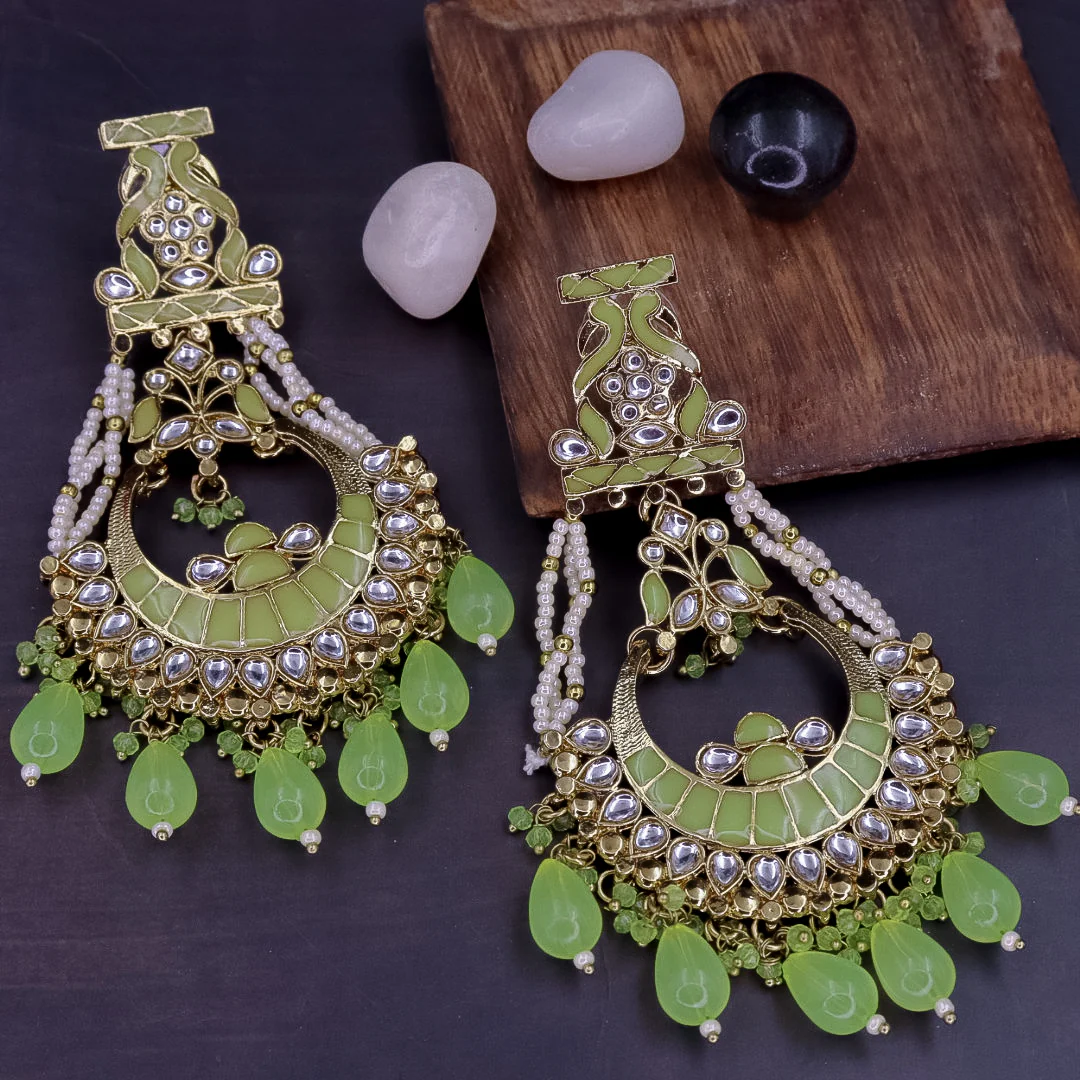Divya Kundan Chandbali - Image 10