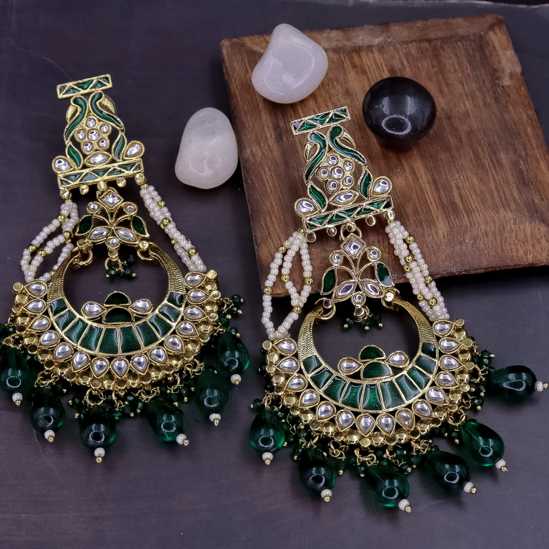 Divya Kundan Chandbali - Image 3