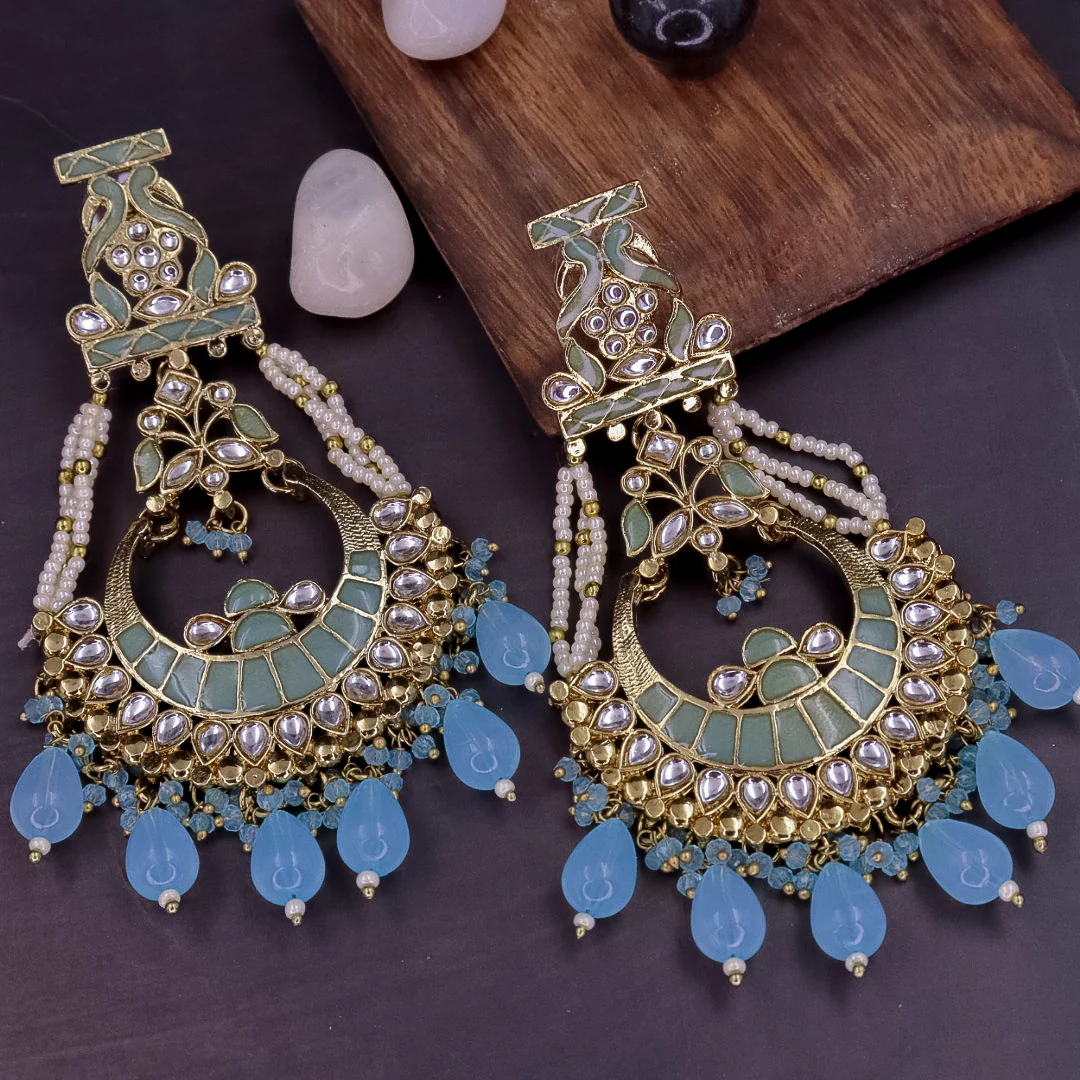Divya Kundan Chandbali - Image 4