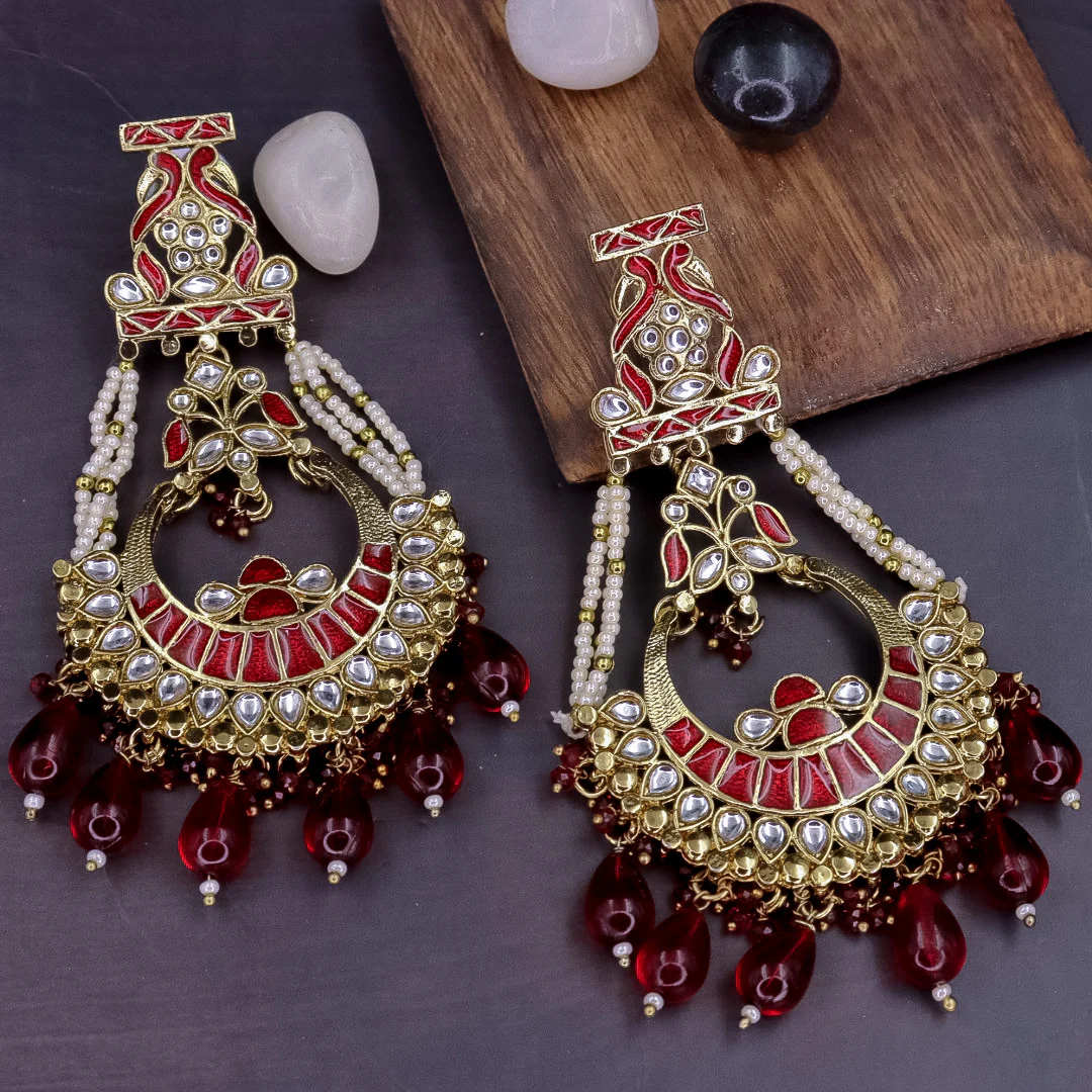 Divya Kundan Chandbali - Image 5