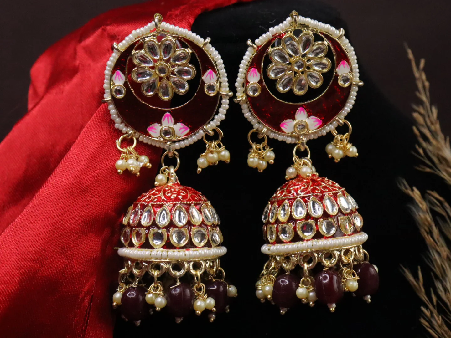 Heer Meenakari Jhumka - Image 10