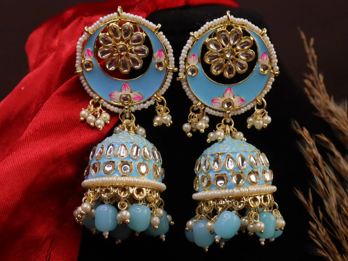 Heer Meenakari Jhumka - Image 3