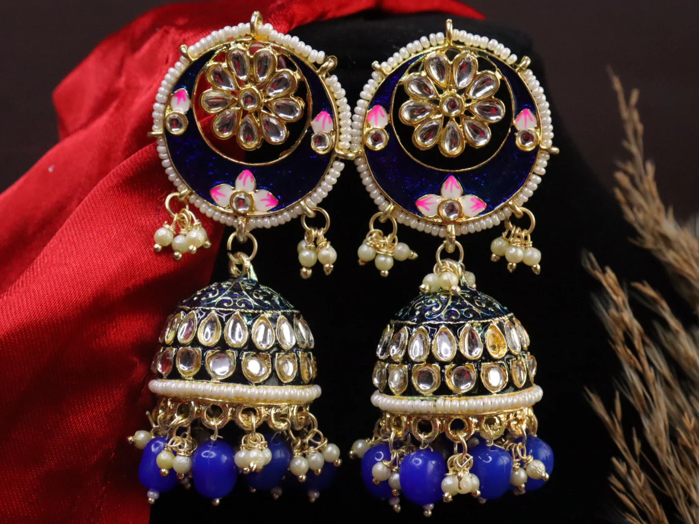 Heer Meenakari Jhumka - Image 4