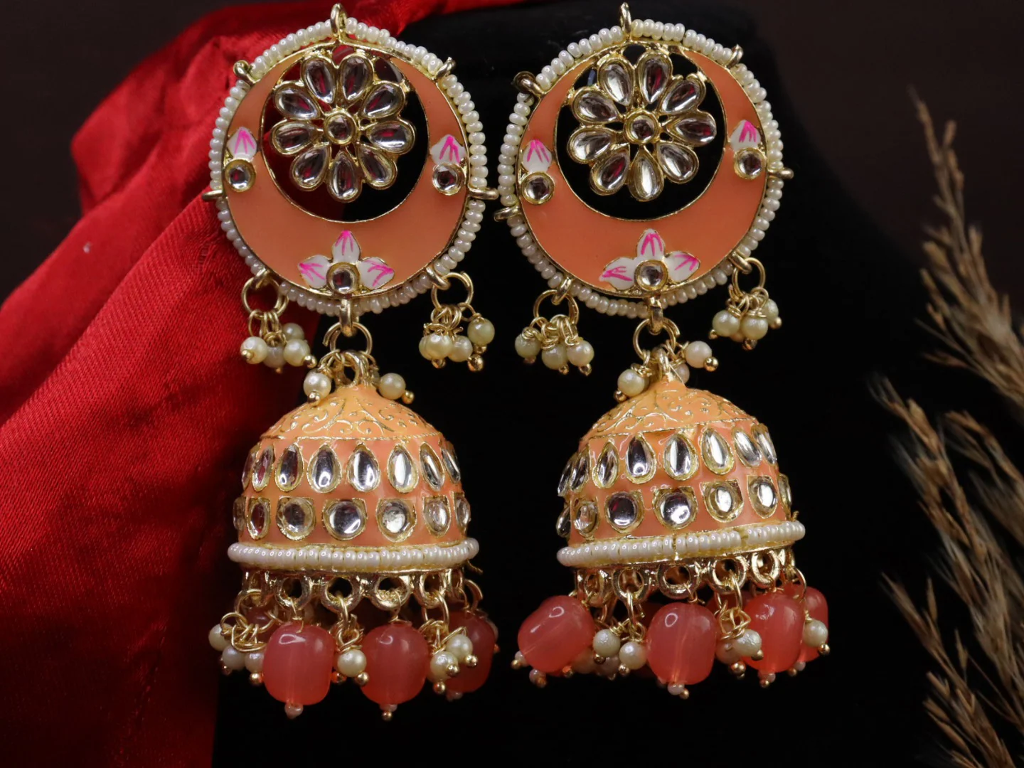 Heer Meenakari Jhumka - Image 7