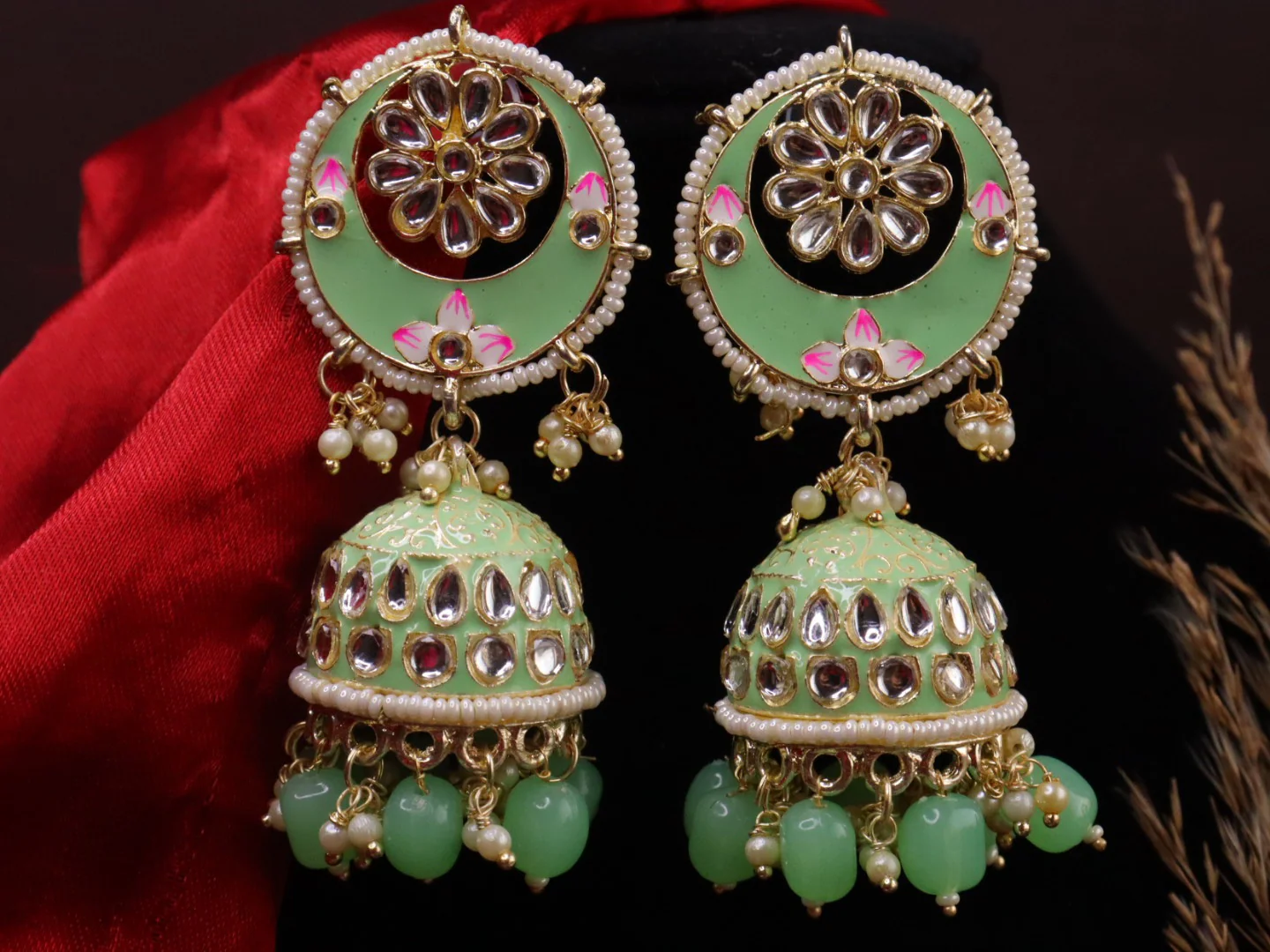 Heer Meenakari Jhumka - Image 9