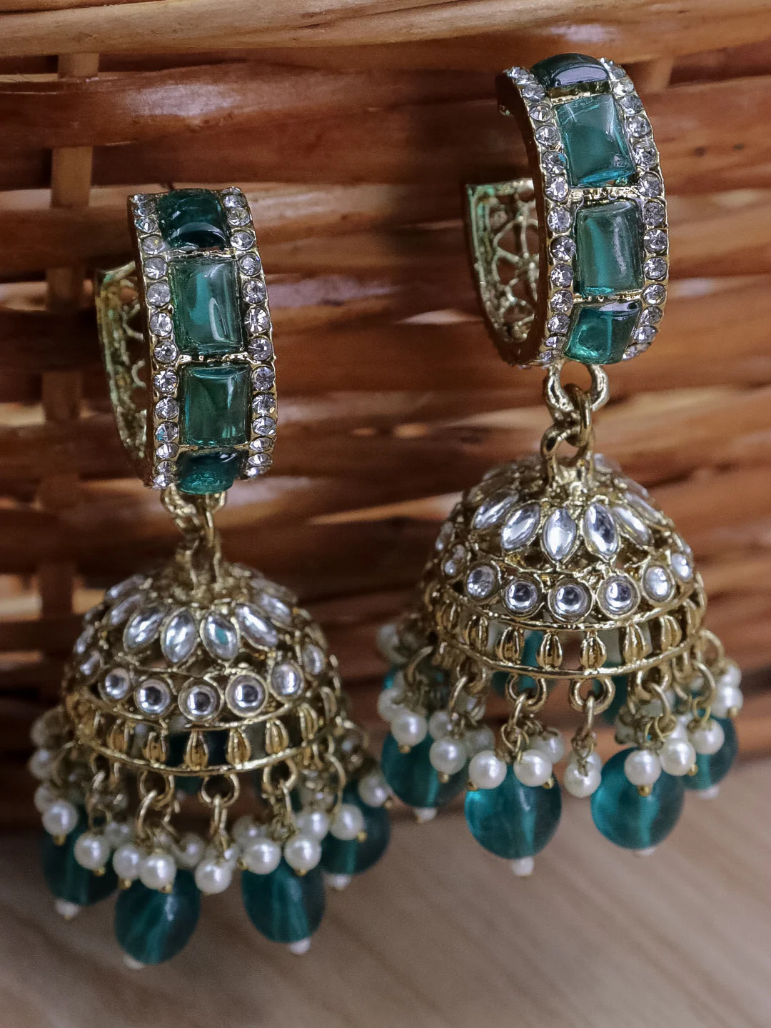 Hinal Kundan Hoop Jhumka - Image 8