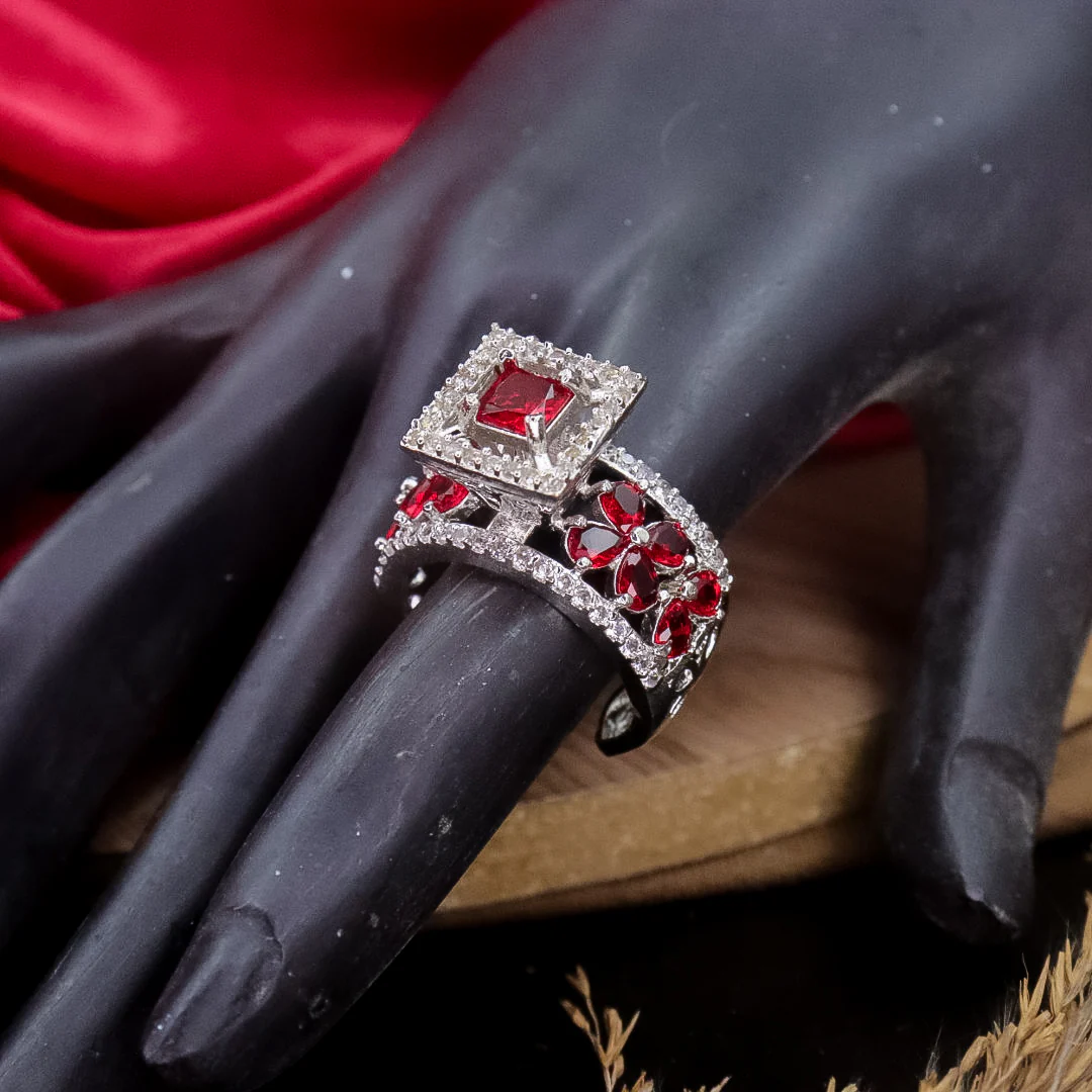Isa AD Ring - Red - Image 2
