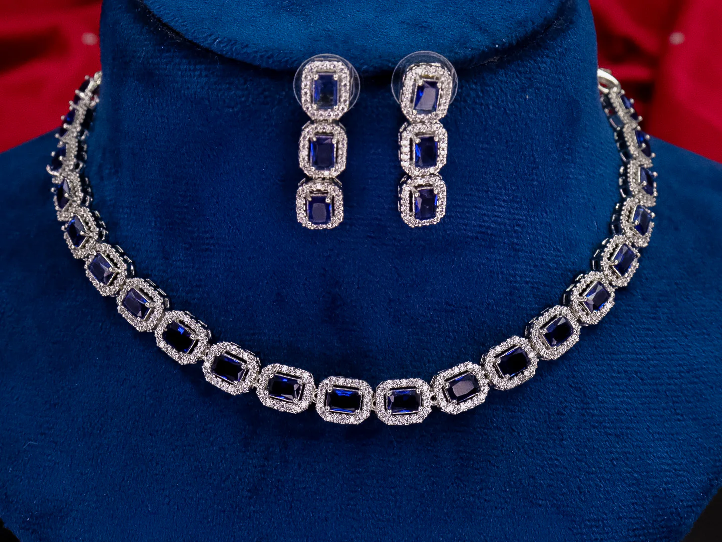 Jaini American Diamond Choker Set - Image 6