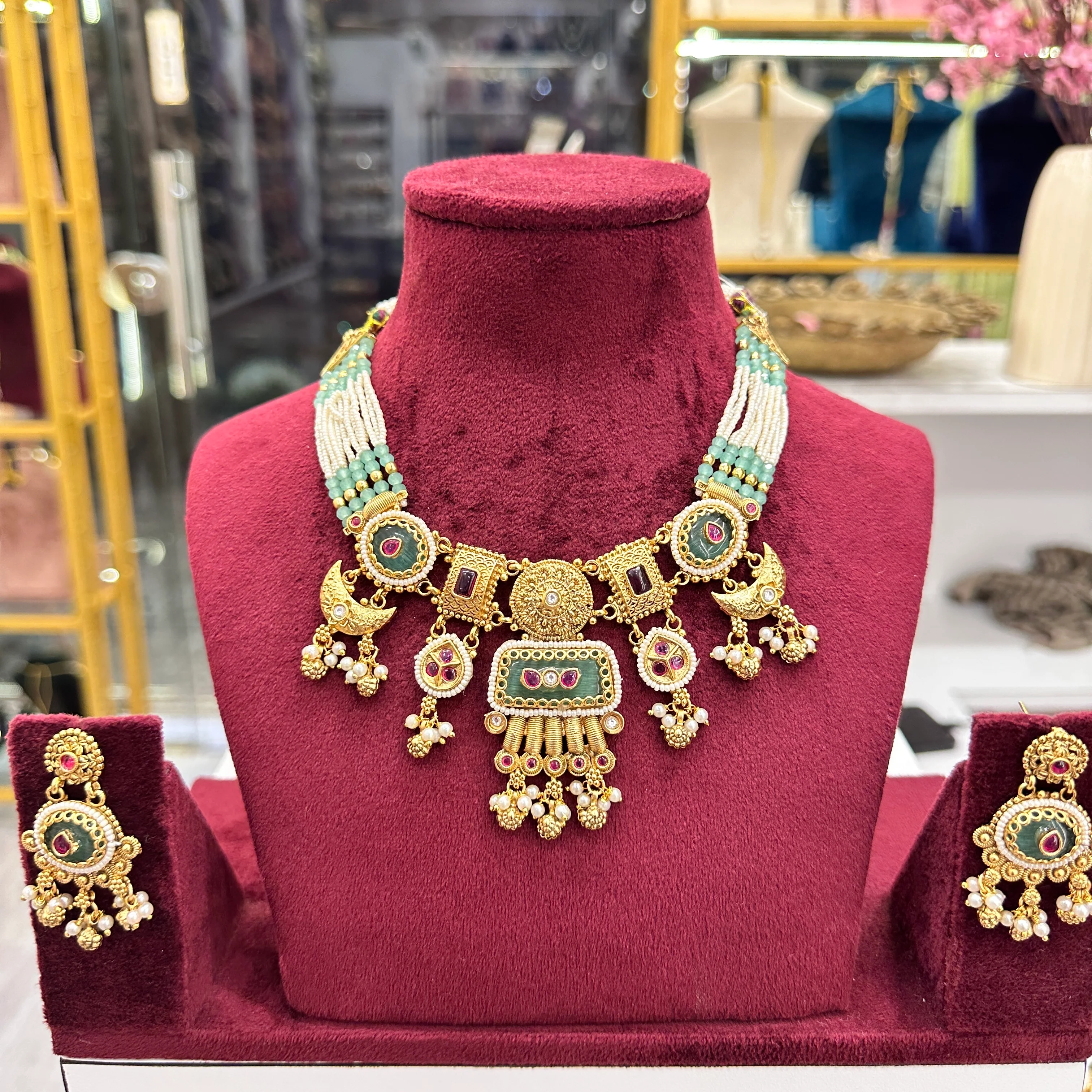 Kavya Heritage Rajwadi Necklace - Image 2