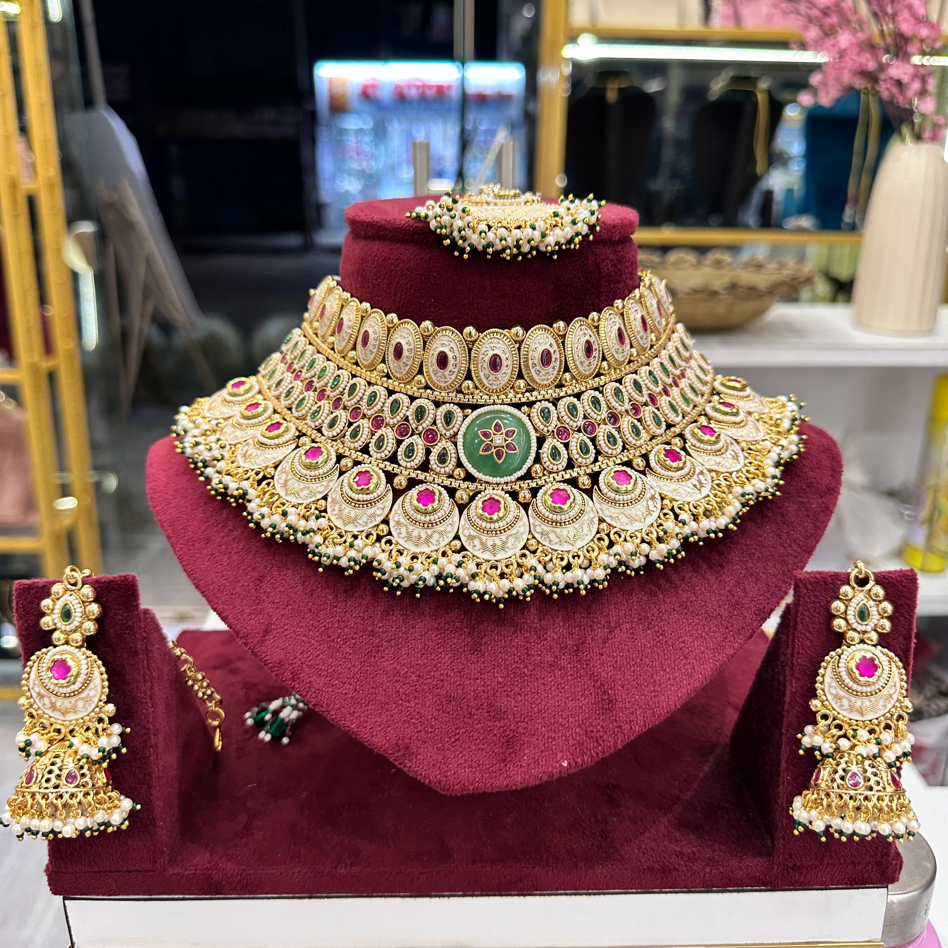Komal Semi bridal Rajwadi Necklace