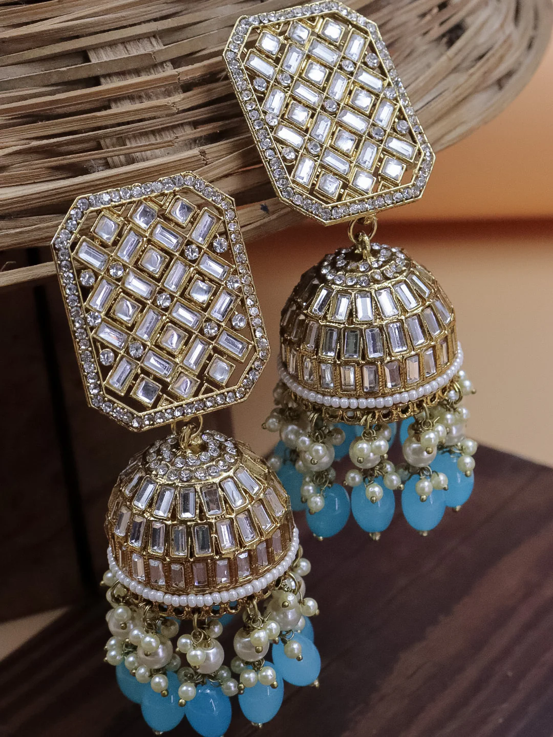 Lara Kundan Jhumka - Image 3