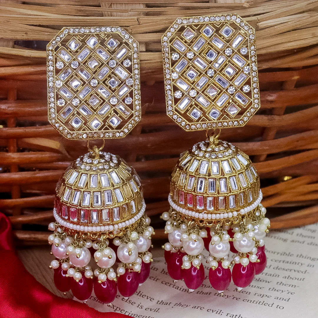 Lara Kundan Jhumka - Image 4