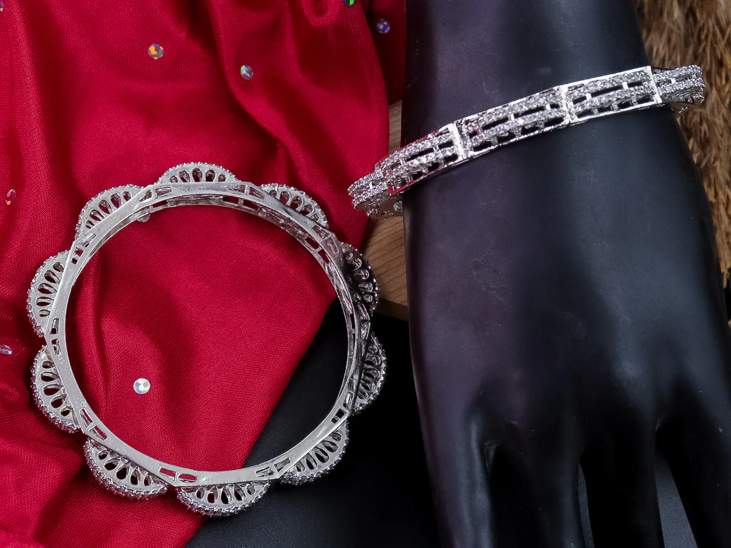 Lata American Diamond Bangle - Image 3